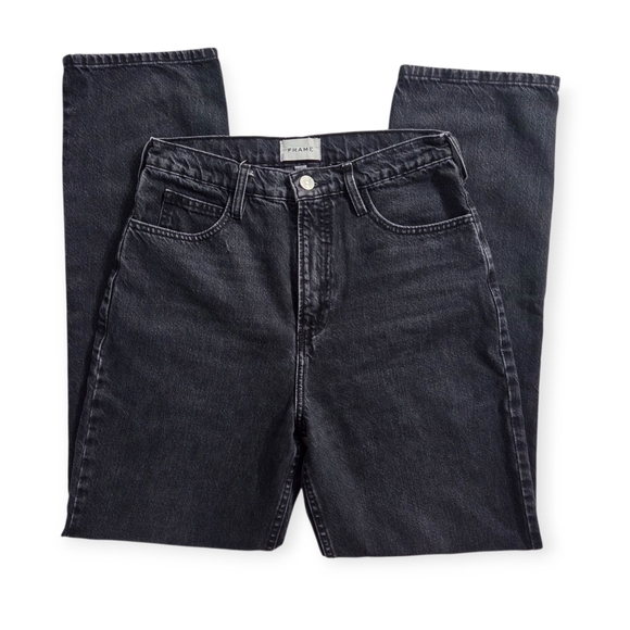 FRAME Le High N Tight Straight Leg Jeans Inkwell Denim 27 - Picture 7 of 14